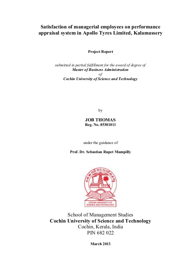Phd thesis reports